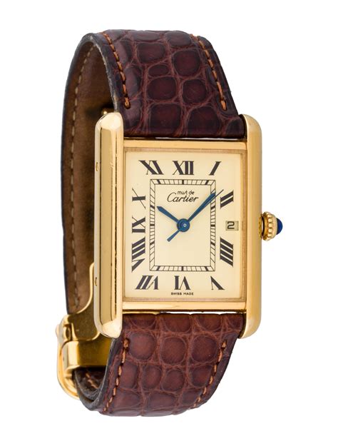 new cartier tank watch|cartier tank must for sale.